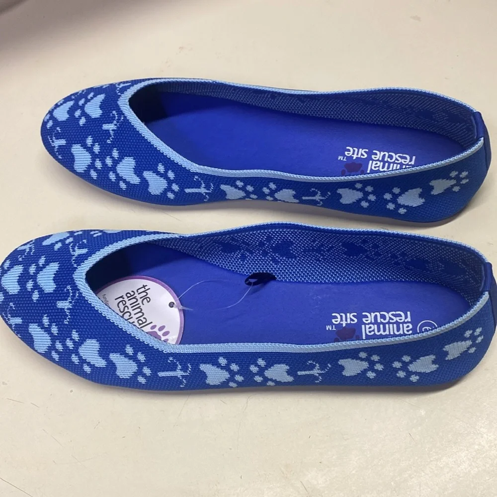 ❌ SOLD ❌ Women's Woven Paw Print Ballet Flats by The Animal Rescue Site, Sz 9 - Picture 11 of 12